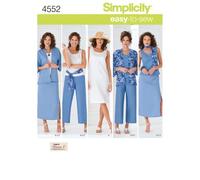Simplicity Sewing Pattern 4552 BB Miss/Plus Size Sportswear