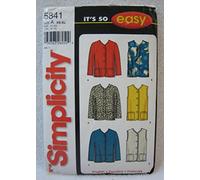 Simplicity Sewing Pattern 5841 Ladies Misses Vest Jacket Size XS-XL Uncut