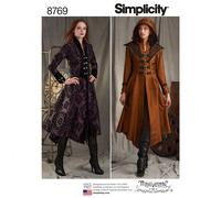 Simplicity Sewing Pattern 8769 Costumes, Coats R5 (14-16-18-20-22)