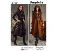 Simplicity SimplicityPattern 8769 Misses' Costume Coats, Paper, White, ONE Size