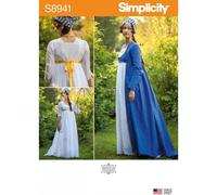 Simplicity Sewing Pattern S8941 Misses' Costume, Paper, White, Various