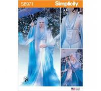 SIMPLICITY Sewing Pattern S8971 Misses' Fantasy Costume, Paper, White, Various