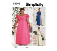 Simplicity SS9502AA Misses/Plus Size Costume AA (10-12-14-16-18)