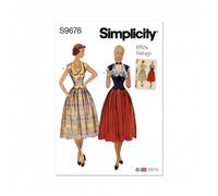 Simplicity Sewing Pattern 9676 Dresses, Vintage Style U5 (16-18-20-22-24)