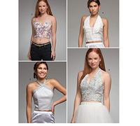 SIMPLICITY Sewing Pattern S8869 Misses' Lined Tops, Paper, White, Various