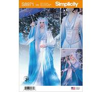 SIMPLICITY Sewing Pattern S8971 Misses' Fantasy Costume, Paper, White, Various