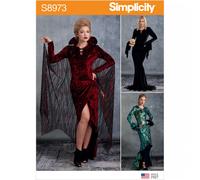 Simplicity SEWING PATTERN S8973 Misses' Femme Fatale Costumes 6-14 Or 14-22