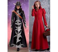 SIMPLICITY Sewing Pattern S8974 Misses' Cosplay Coat Costume, Paper, White, various