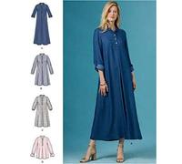 SIMPLICITY Sewing Pattern S8983 Misses' Dresses with Sleeve Variation, Paper, Multicoloured, H5 (6-8-10-12-14)