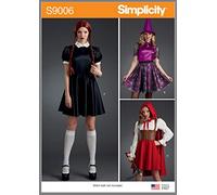 SIMPLICITY Sewing Pattern S9006 Misses' Halloween Costumes, Paper, White, Various