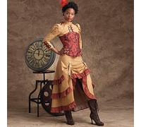SIMPLICITY Sewing Pattern S9007 Misses' Steampunk Costumes, Paper, White, Various