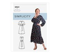 Simplicity Sewing Pattern S9041 Misses’ Front Tie Dress in Three Lengths