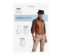 Simplicity Sewing Pattern S9087 Men's Steampunk Corset Vests, 46-48-50-52, BB