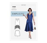 SIMPLICITY Sewing Pattern S9088 Misses' Flapper Costumes, 14-16-18-20-22, R5