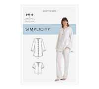 SIMPLICITY Sewing Pattern S9113 Misses' Tunic, Top & Pull On Pants, Various, U5 (16-18-20-22-24)