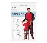Simplicity Sewing Pattern S9128 Men's & Boys Sleepwear, Various, A (S-L/S-XL), SS9128A