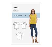 SIMPLICITY Sewing Pattern S9133 Misses' Tops, Various, K5 (8-10-12-14-16)