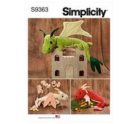Simplicity Sewing Pattern S9363 Plush Dragons