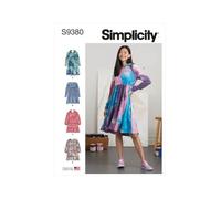 Simplicity Sewing Pattern S9380 Misses' Sweatshirt Dresses