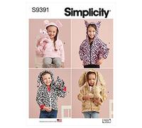 Simplicity Sewing Pattern S9391 Toddlers' Jackets and Small Plush Animals