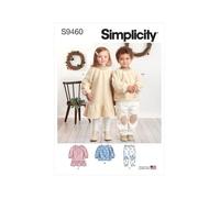 Simplicity Sewing Pattern S9460 Toddlers' and Children's Dress, Top and Pants