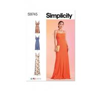 Simplicity SS9745K5 Misses' Slip Dress in Three Lengths K5 (8-10-12-14-16)