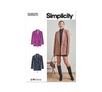 Simplicity Sewing Pattern Set, Design Code S9825, Paper, Multicoloured, Sizes 8-10-12-14-16