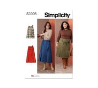 SIMPLICITY Sewing Pattern SS3005W2 Misses' and Women's Skirts W2 (20W-22W-24W-26W-28W)