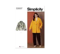 SIMPLICITY Sewing Pattern SS3007A Misses' Coat and Jacket A (XS-S-M-L-XL-XXL)