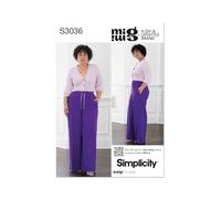 SIMPLICITY Sewing Pattern SS3036K5 Misses' Trousers by Mimi G Style K5 (8-10-12-14-16)