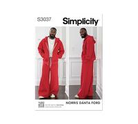 SIMPLICITY Sewing Pattern SS3037A Men's Sweatshirt and Sweatpants by Norris Dánta Ford A (S-M-L-XL-XXL)
