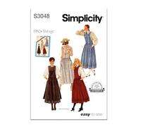 Simplicity Sewing Pattern SS3048H5 Misses' Jumpers in Two Lengths H5 (6-8-10-12-14)