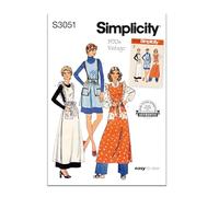 SIMPLICITY Sewing Pattern SS3051A Misses' Apron in Two Lengths A (S-M-L)