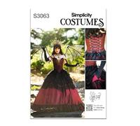 Simplicity Sewing Pattern SS3063H5 Misses' Corset & Skirt Costume by Raine Emery - Sizes 6-8-10-12-14