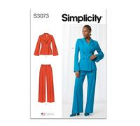SIMPLICITY Sewing Pattern SS3073BB Misses' and Women's Jacket and Trousers BB (20W-22W-24W-26W-28W)