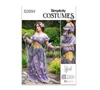 SIMPLICITY Sewing Pattern SS3094H5 Misses' Costume by Raine Emery H5 (6-8-10-12-14)