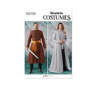SIMPLICITY Sewing Pattern SS3126BB Men's Costumes BB (44-46-48-50-52)
