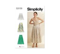 Simplicity Sewing Pattern SS3139U5 Misses' Pleated Skirt in Two Lengths and Belt U5 (16-18-20-22-24)