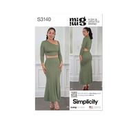 Simplicity Sewing Pattern SS3140Y5 Misses' Knit Top and Skirt by Mimi G Style Y5 (18-20-22-24-26)