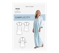 Simplicity Sewing Pattern SS9102H5 Misses' Caftan & Dresses