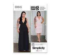 SIMPLICITY Sewing Pattern SS9945Y5 Misses' Dress and Jumpsuit by Mimi G Style Y5 (18-20-22-24-26)