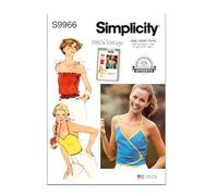 SIMPLICITY Sewing Pattern SS9966A Misses' Tops A (6-8-10-12-14-16)