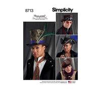 Simplicity Sewing Pattern 8713 - Men's Hats in Three - Paper - White - One Size