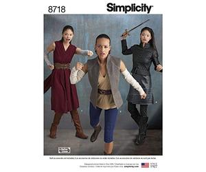 Simplicity SimplicityPattern 8718 Misses' Costumes, Paper, White, ONE Size