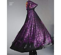 Simplicity SimplicityPattern 8721 Misses Capes, Paper, White, ONE Size, US8721OS