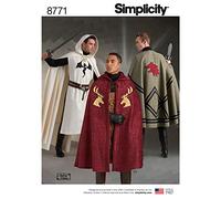 Simplicity SimplicityPattern 8771 Unisex Capes, Paper, White, ONE Size