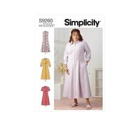 SIMPLICITY SS9260BB Misses/Plus Size Dress BB (20W-22W-24W-26W-28W), White