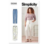 SIMPLICITY SS9266BB Misses/Plus Size Skirt/Pants BB (20W-22W-24W-26W-28W), Paper, White