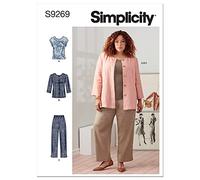SIMPLICITY SS9269GG Plus Size Sportswear GG (26W-28W-30W-32W), Paper, White