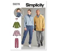 SIMPLICITY SS9278BB Unisex Sportswear BB (L-XL-XXL), White